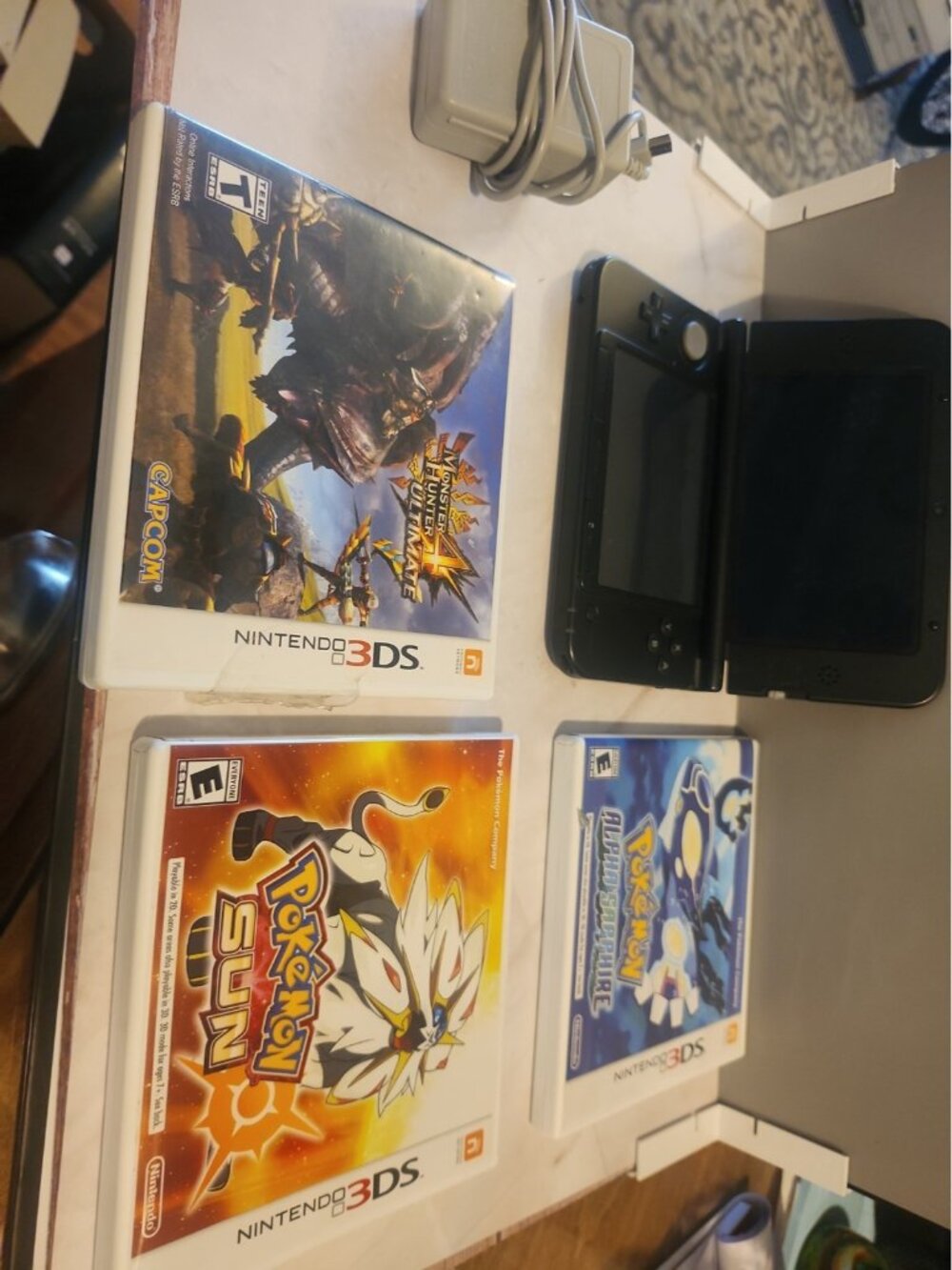 Vintage Nintendo 3 DS Console & Pokemon Games